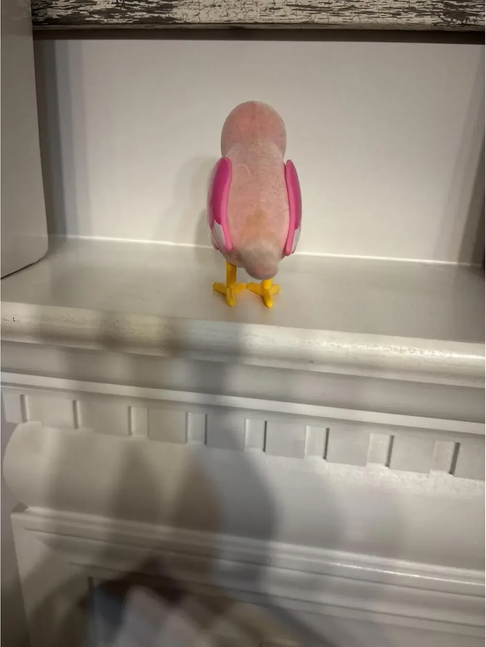 Little live pets interactive Pink Bird Toy with Yellow Beak and Feet